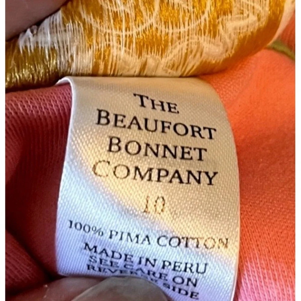The Beaufort Bonnet Company Girls Pink Pima Cotton Sleeveless Polo Shirt Size 10